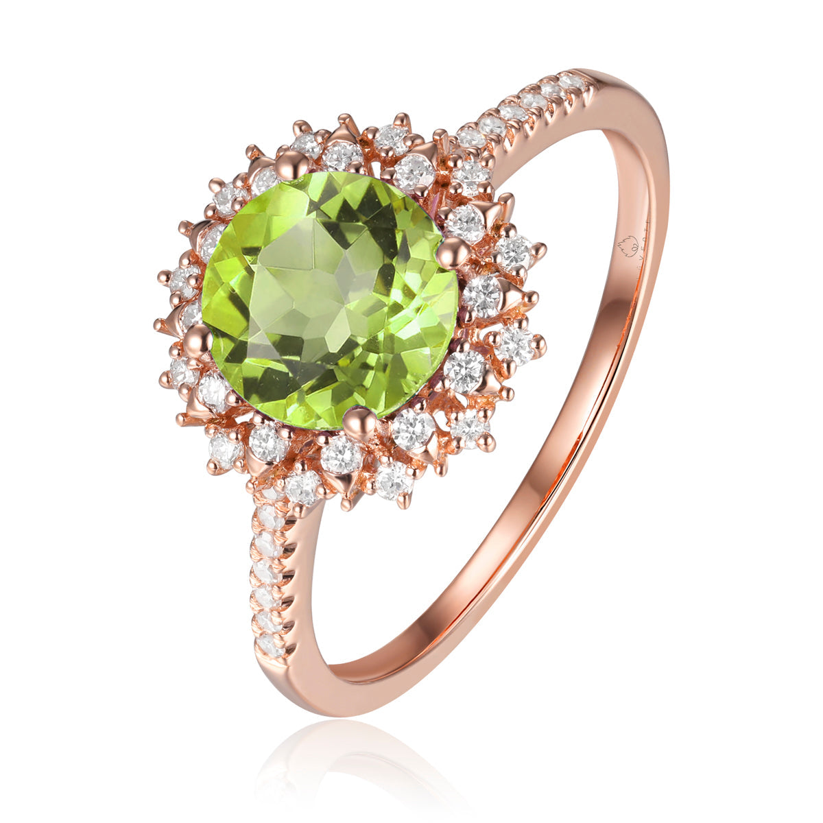 Cocktail Flower Ring crafted with floral motif with delicate gemstones and inspired diamond petals.