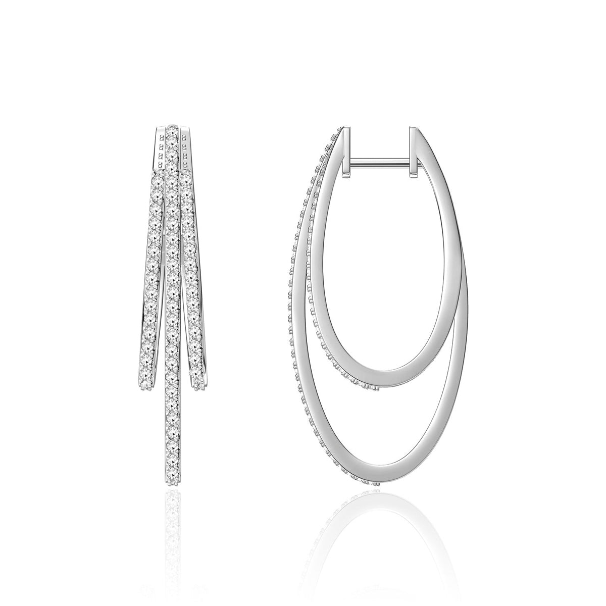 Triple Row Hoops