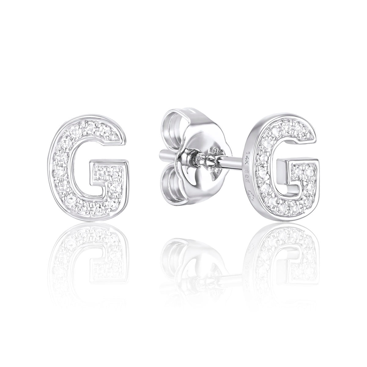 Diamond Initial Stud