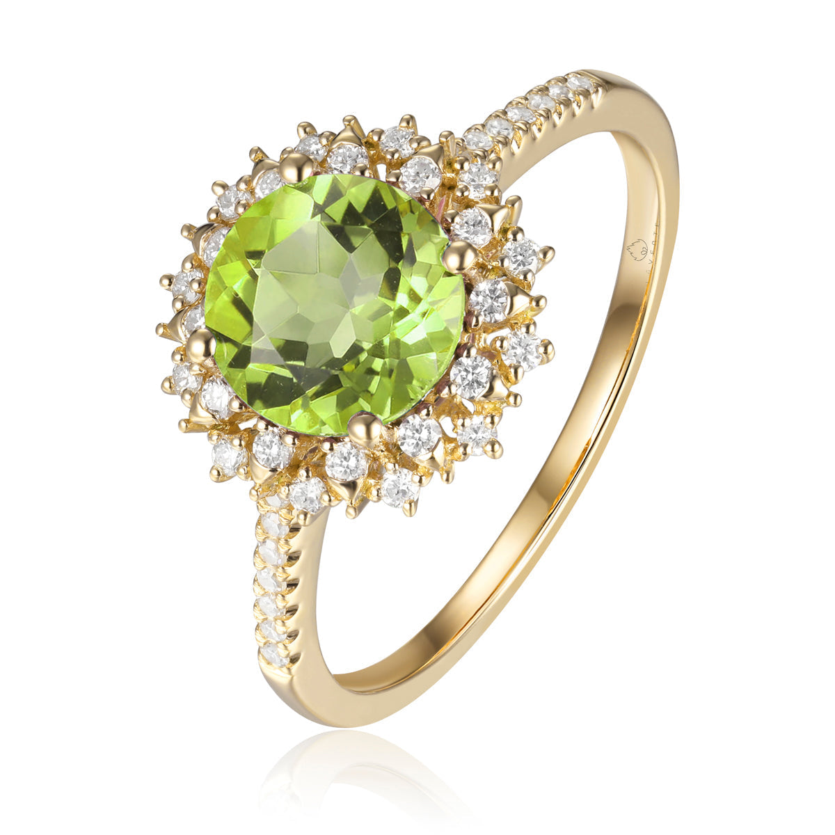 Cocktail Flower Ring crafted with floral motif with delicate gemstones and inspired diamond petals.