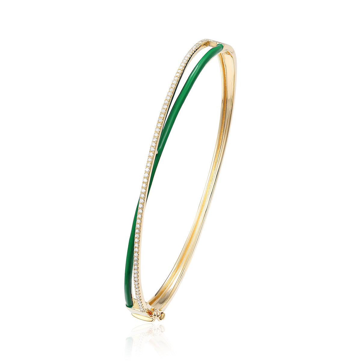 Crossover Enamel Bangle