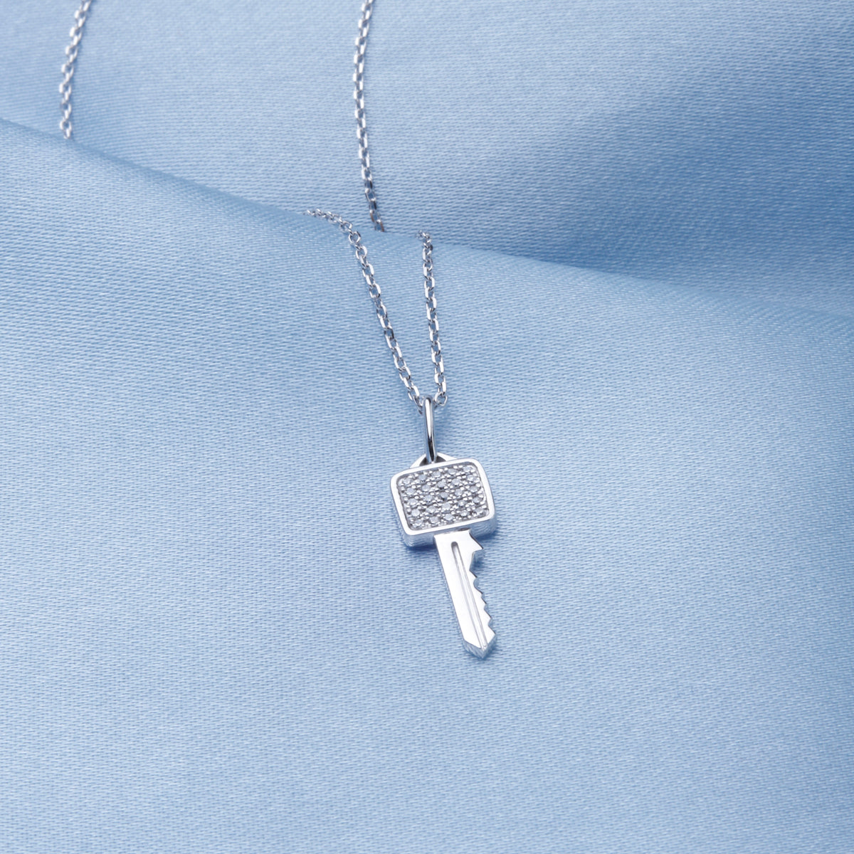 Diamond Key Necklace