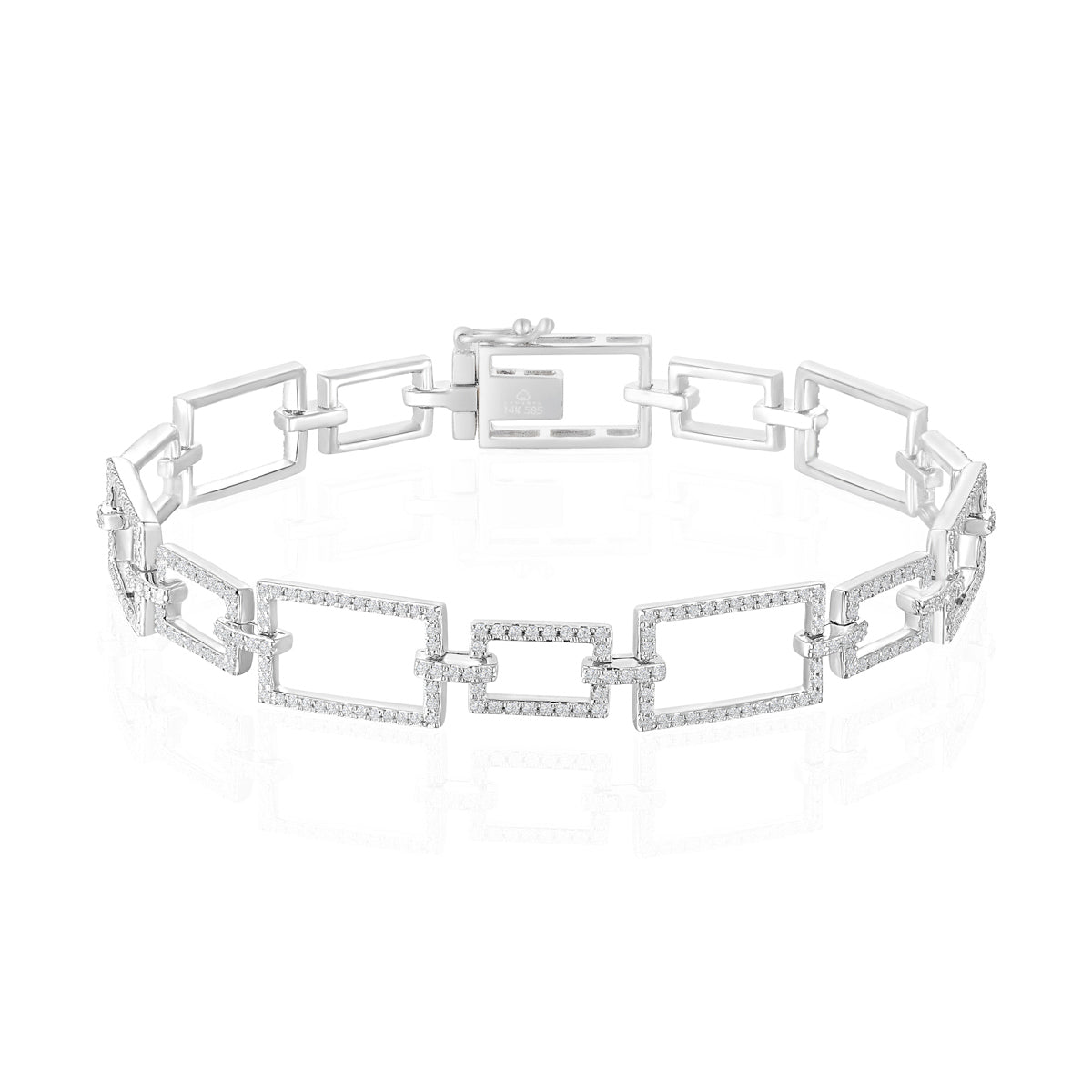 Rectangle Link Bracelet