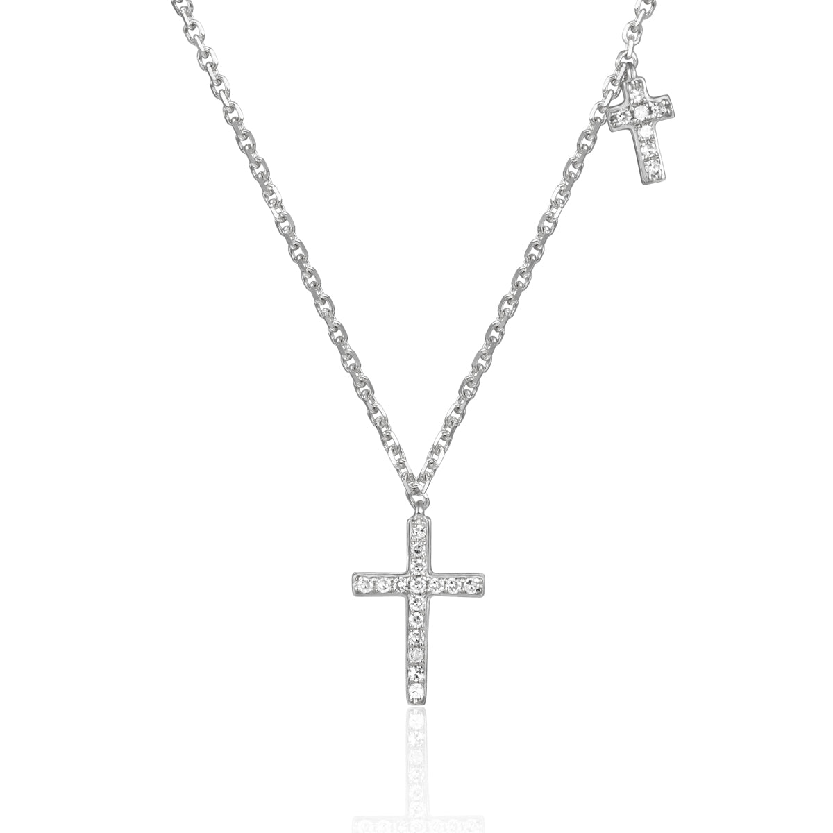 Intricately designed cross and charm add a touch of finesse and elegance. Perfect for everyday