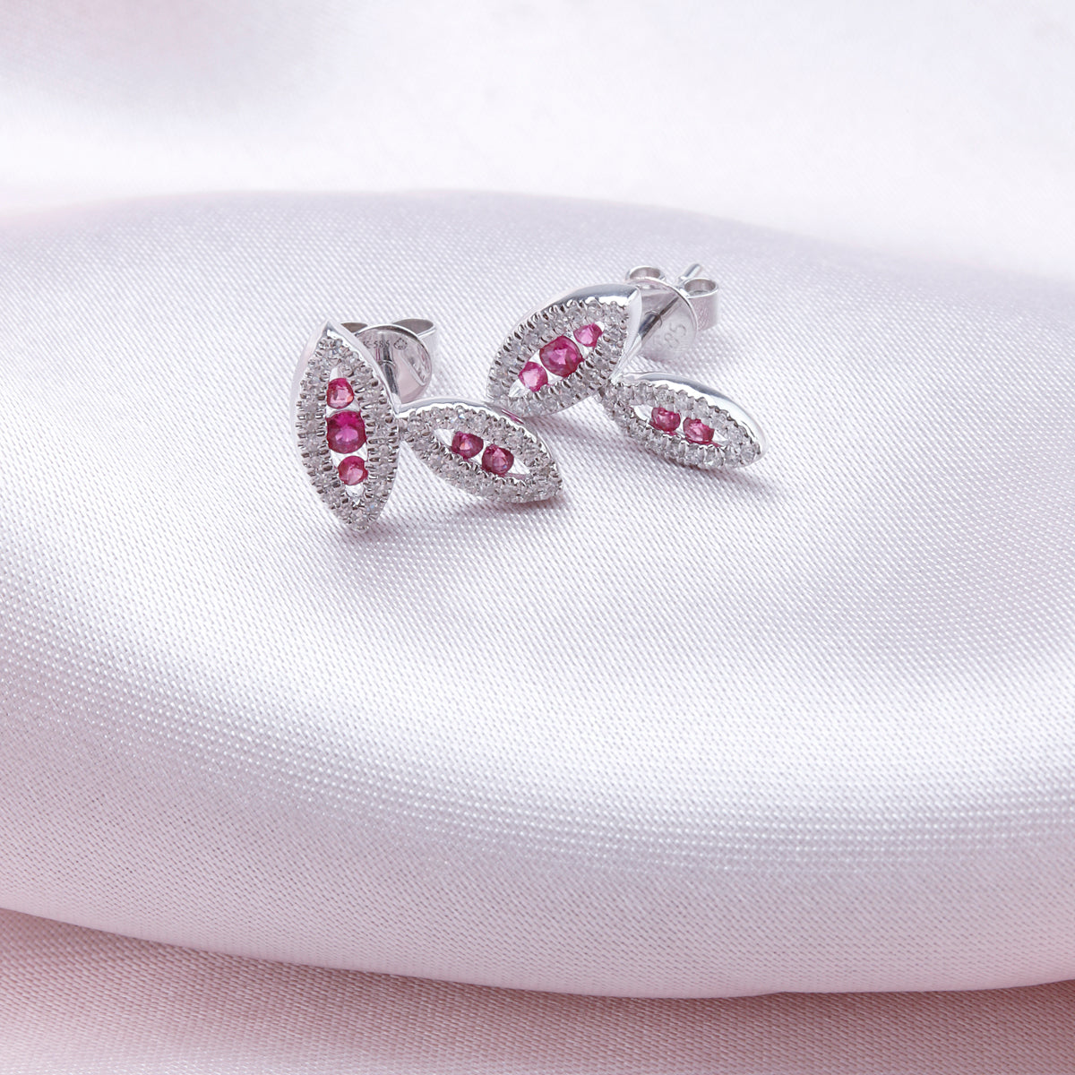 Leaves Pave and Precious Studs