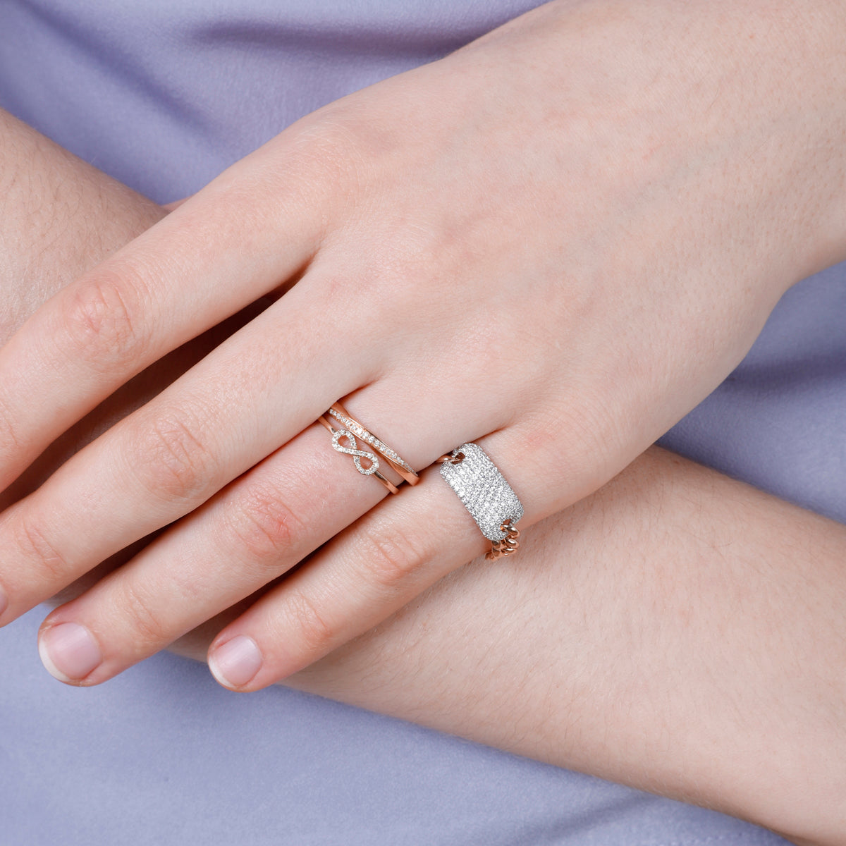 Infinity Chain Link Ring