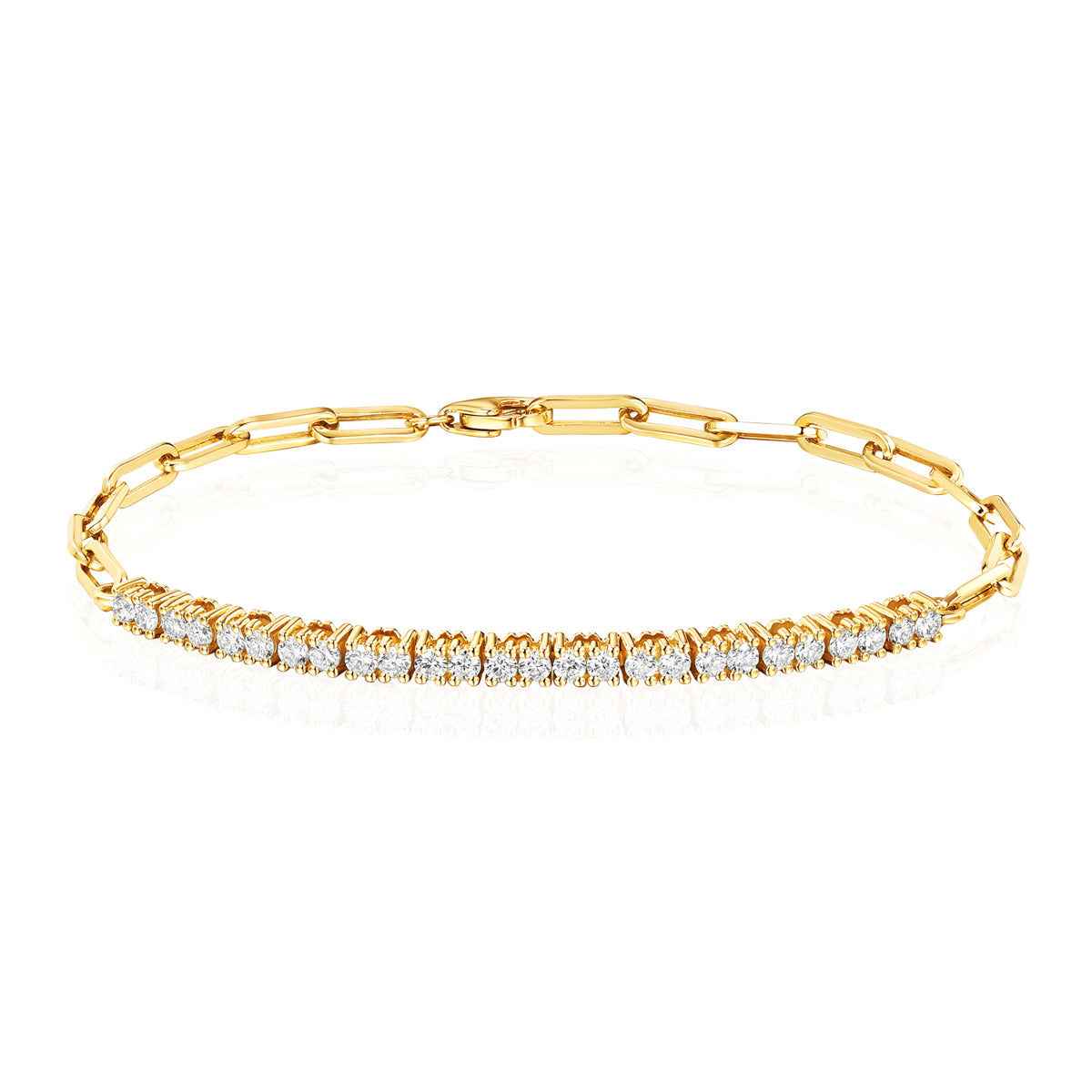 Exquisite Alexis Diamond and Gold Bracelet, a chain bracelet combining elegance and luxury. 