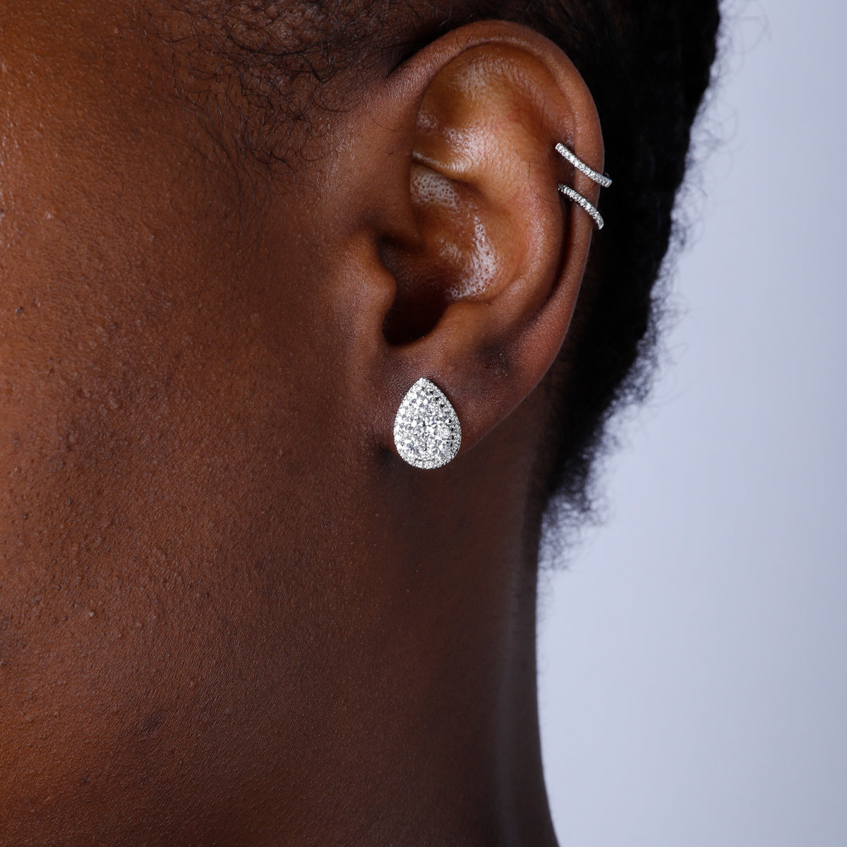 Teardrop Cluster Studs