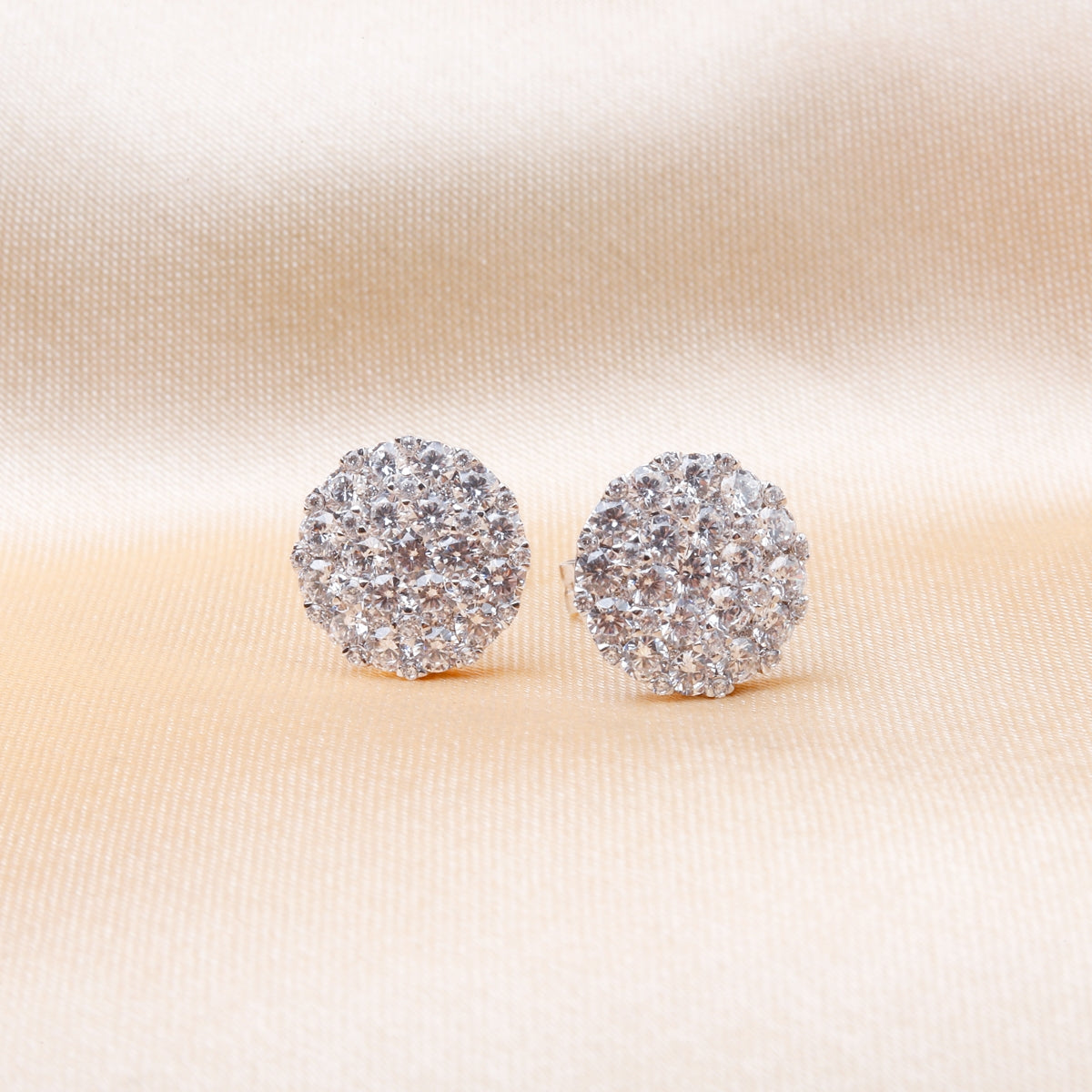 Mini Diamond Cluster Earrings