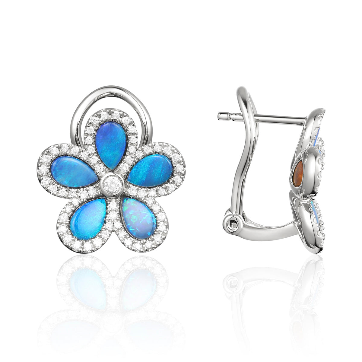 Flower Opal Studs