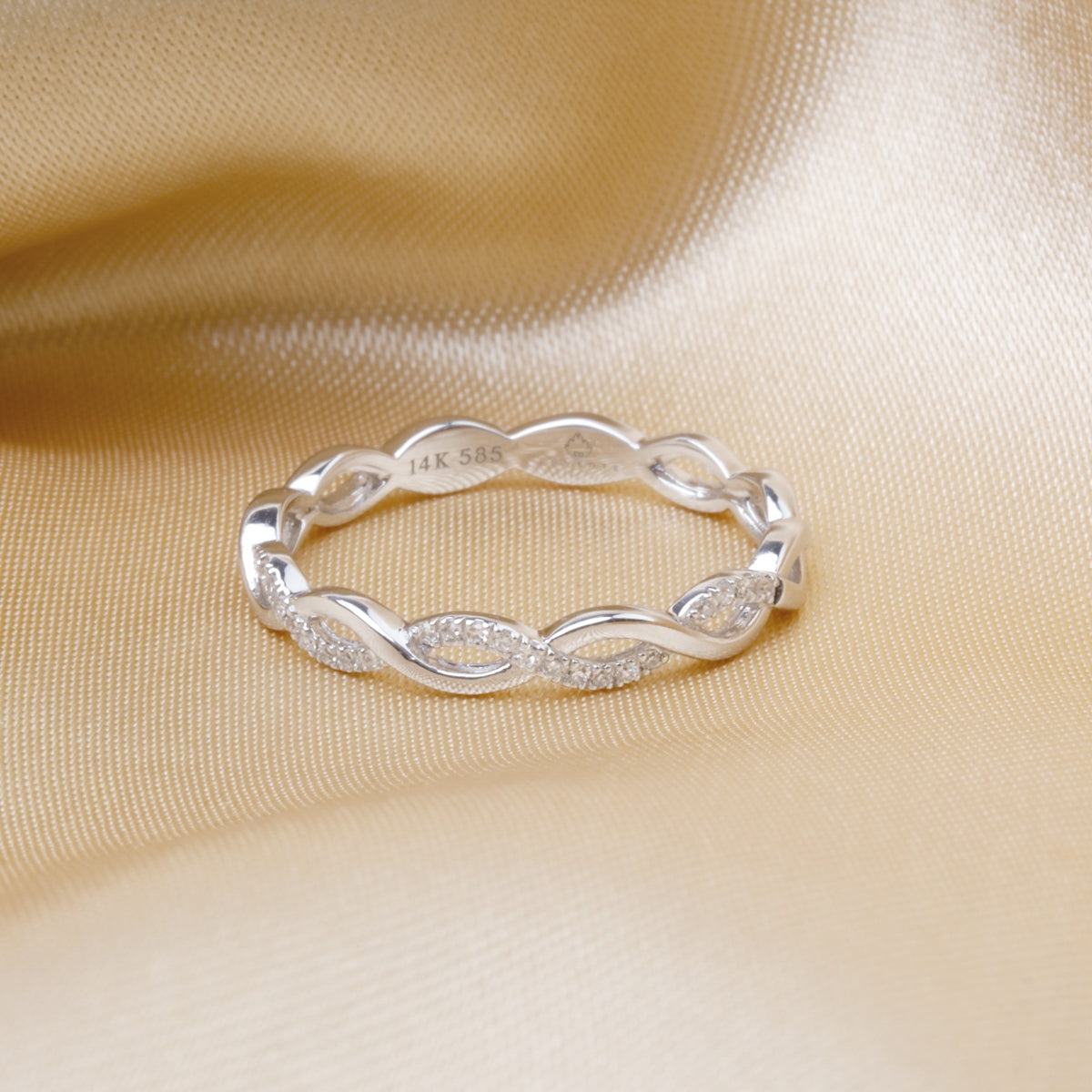 Infinity Diamond Stackable Ring