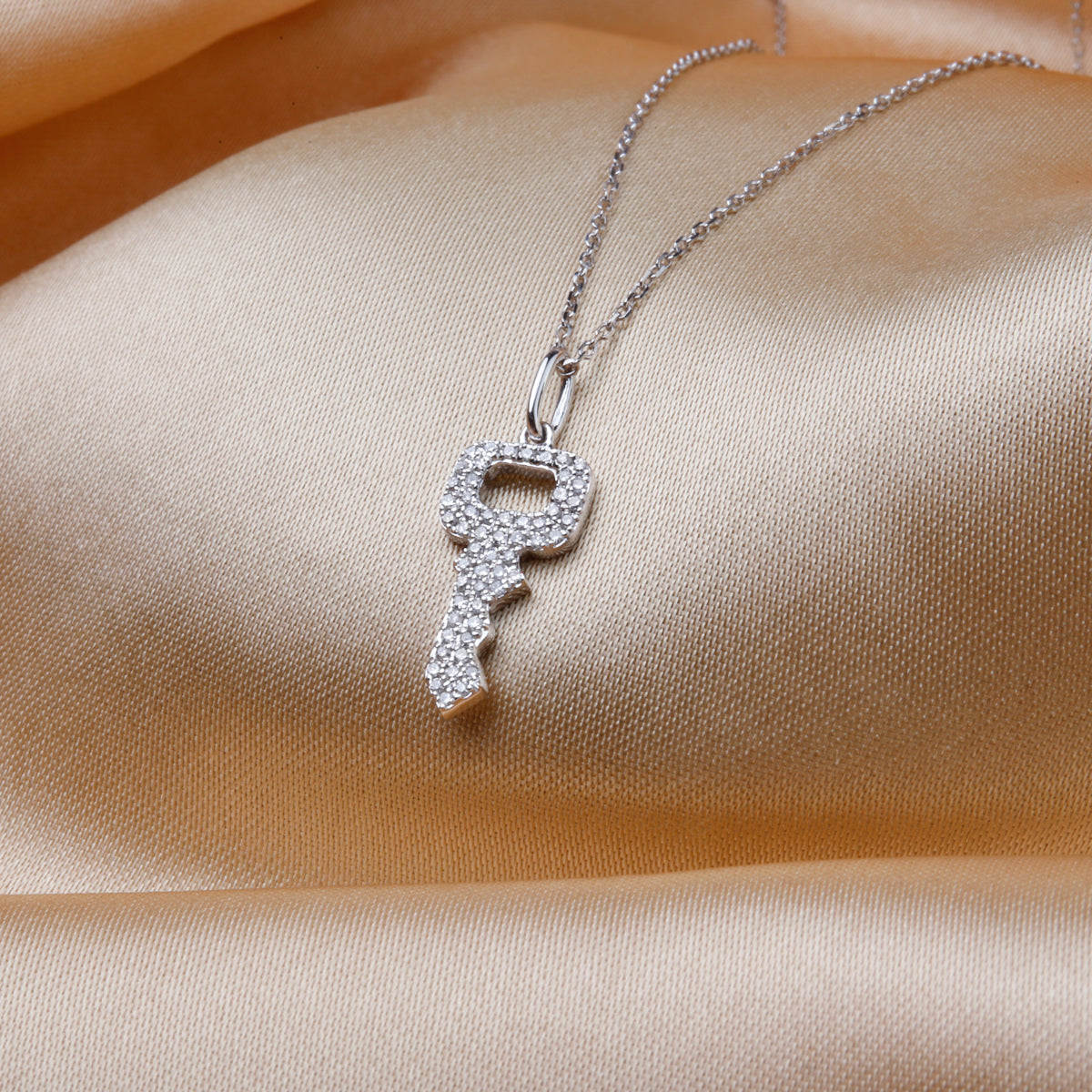 Micro Pave Diamond Necklace