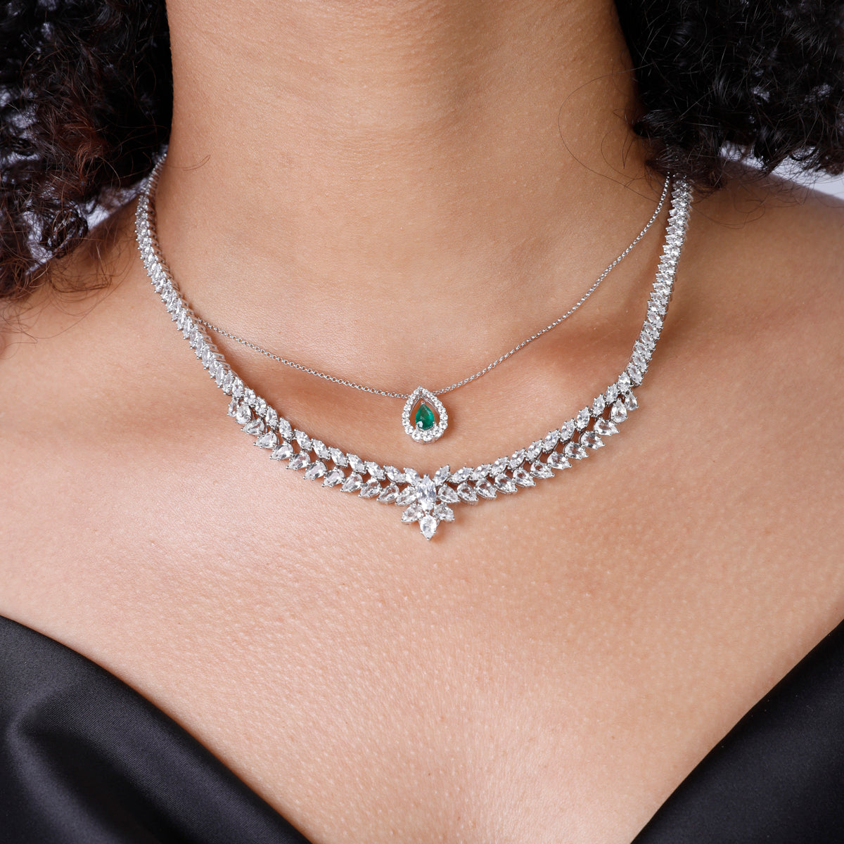 Evening Diamond Choker Necklace  