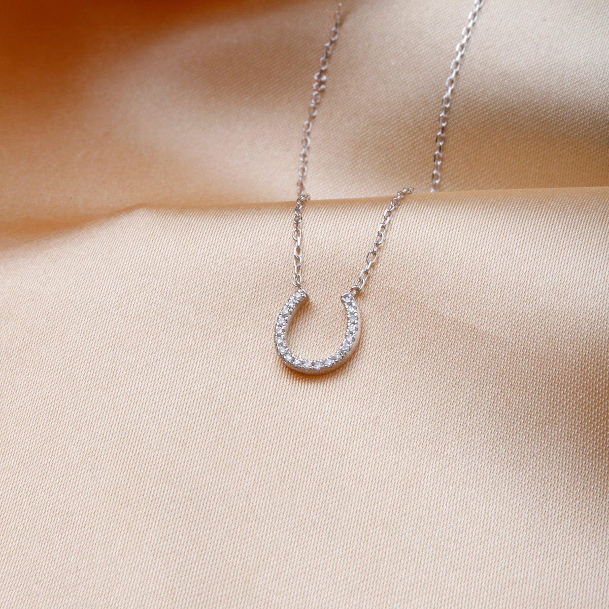 Horseshoe Diamond Necklace