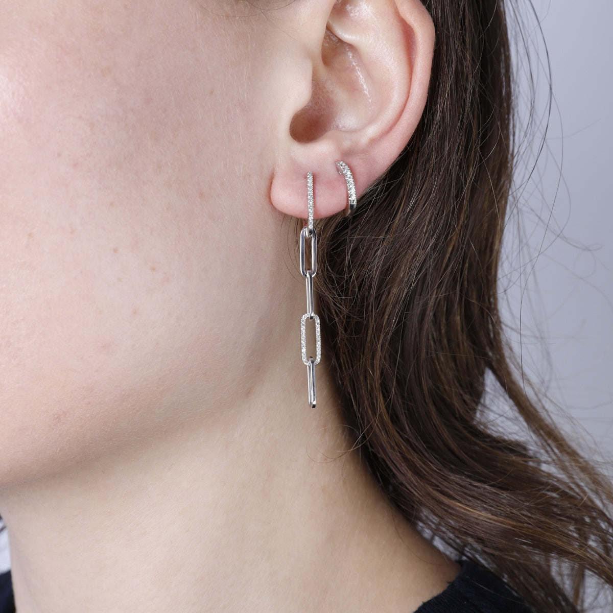 Narrow Chain Earrings