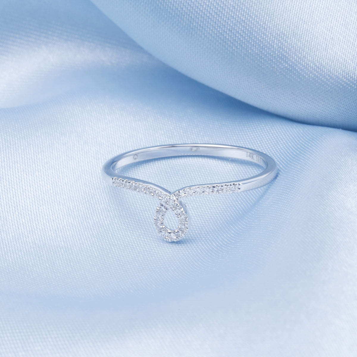 Knot Stackable Diamond Ring