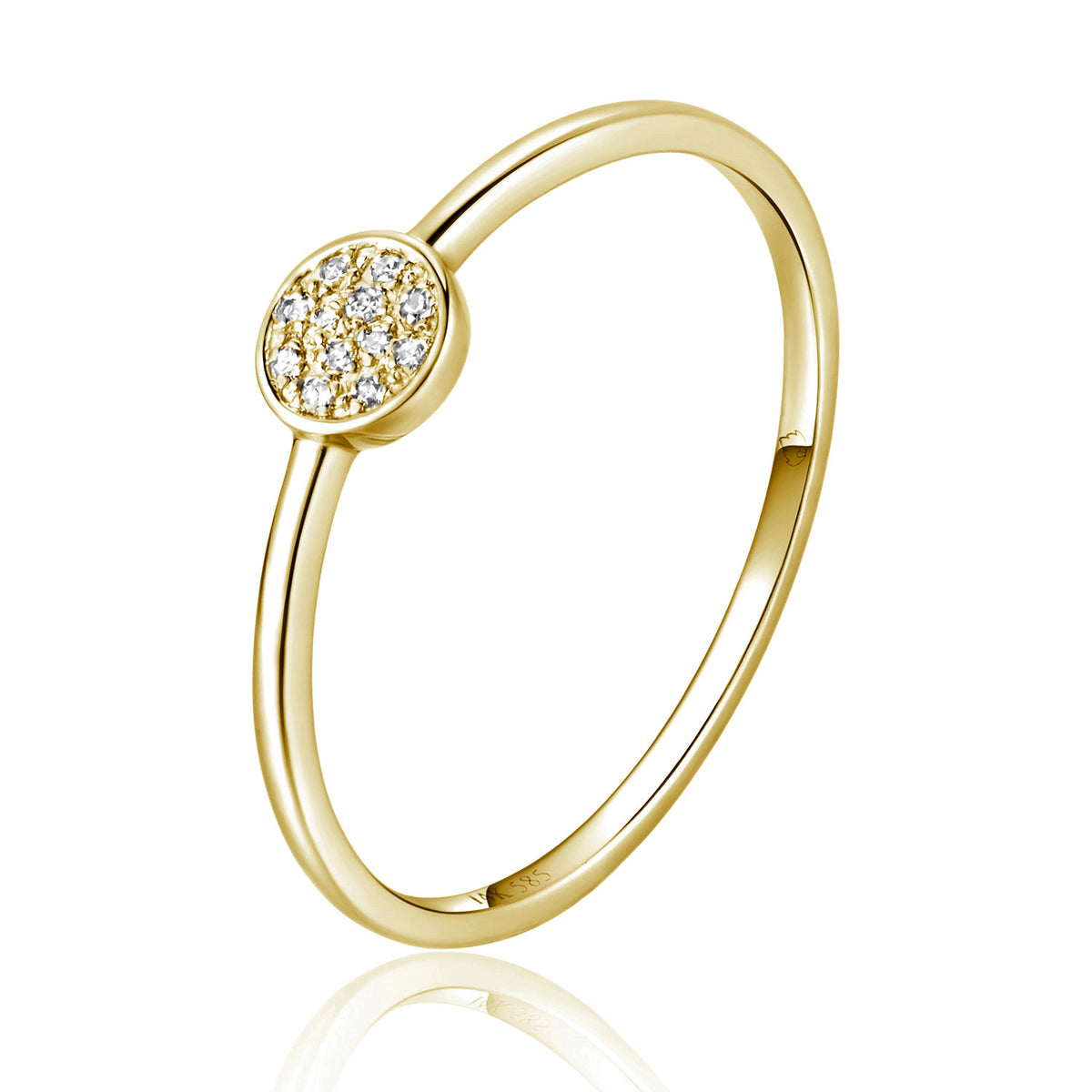 Diamond Disc Ring