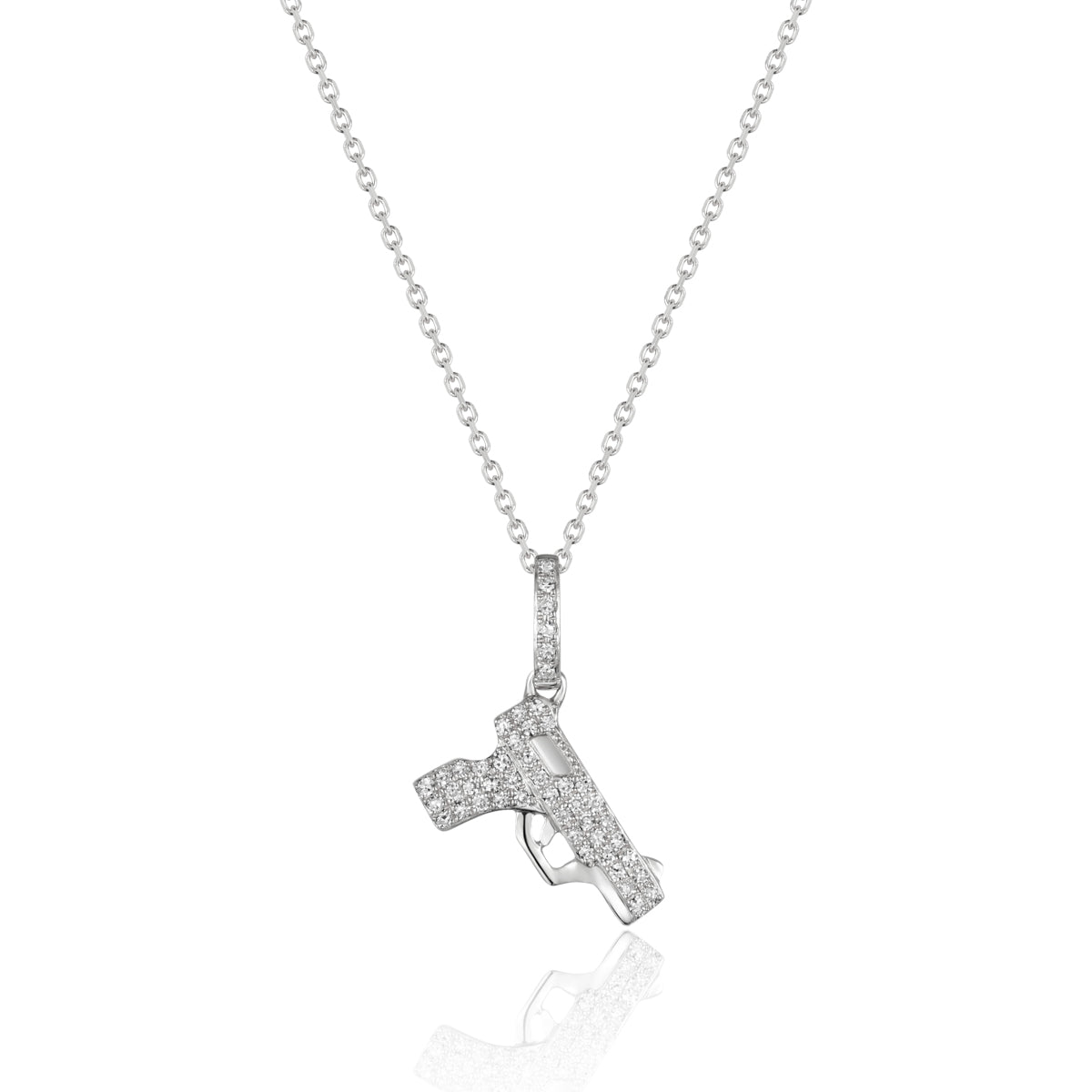 Diamond Gun Necklace