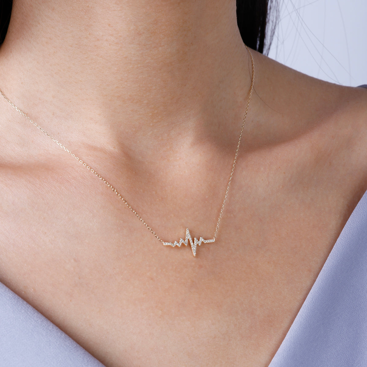 Heartbeat Diamond Necklace