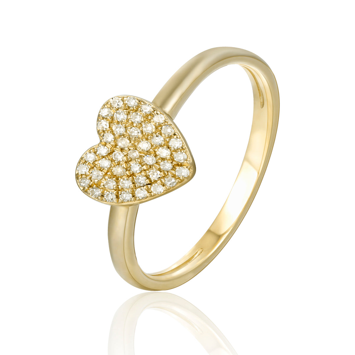 Pave Heart Ring