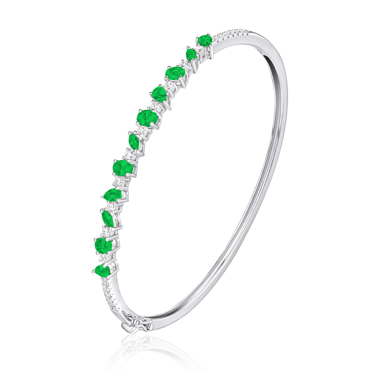 Crystal Diamonds Bangle