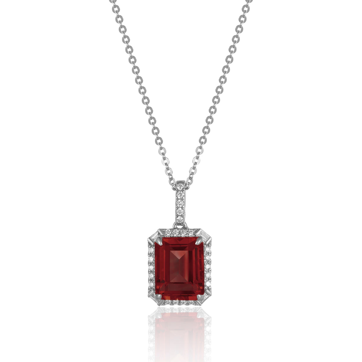 Delicate Emerald Cut Necklace