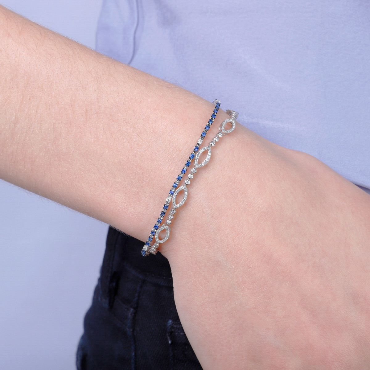 Marquise-Shaped Bracelet
