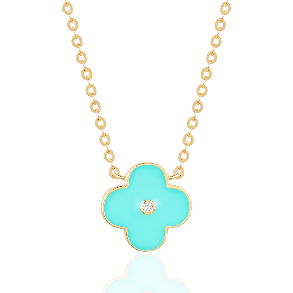 Enamel Clover Necklace