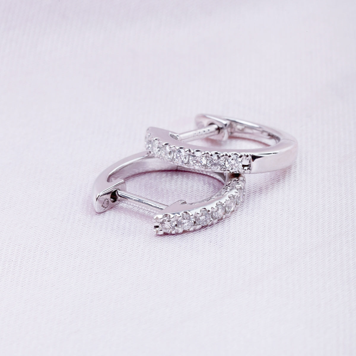 U shape Diamond Huggie
