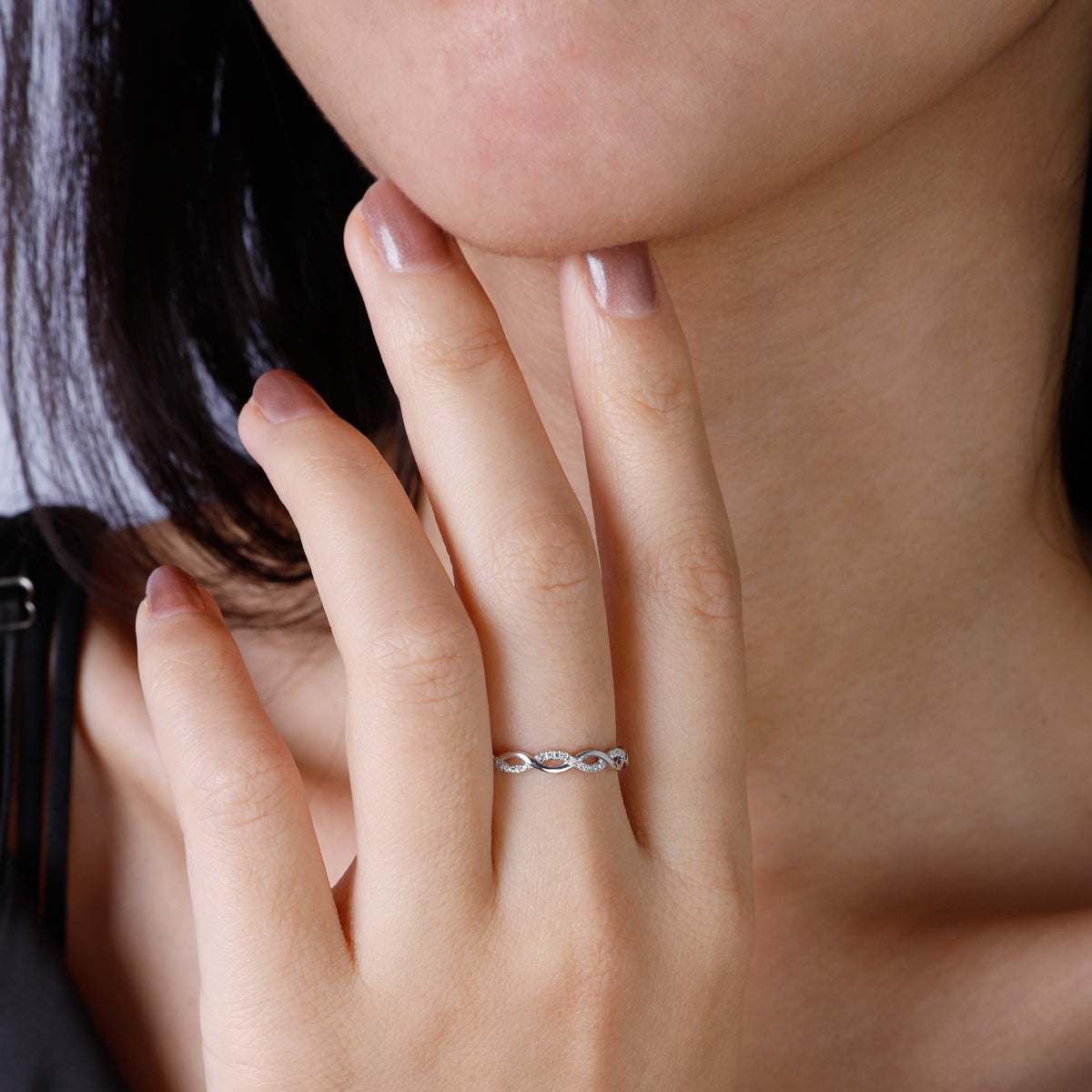 Infinity Stackable Ring Infinity Diamond Stackable Ring – Luvente