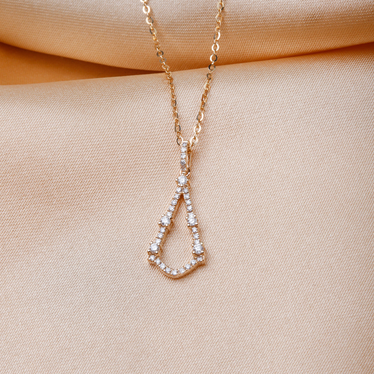 Diamond Teardrop Necklace