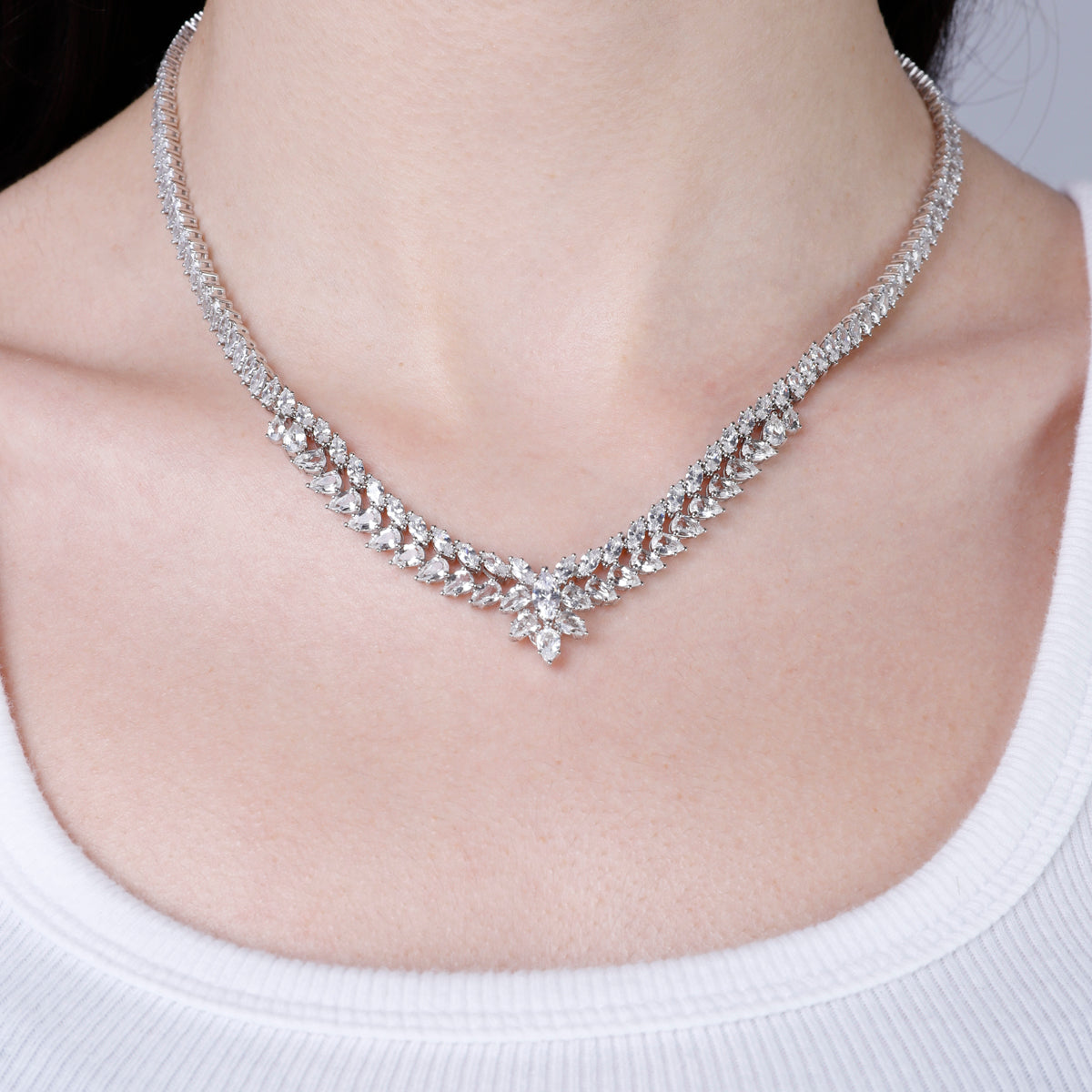 Evening Diamond Choker Necklace  