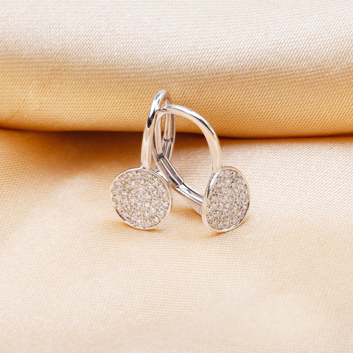 Circle Leverback Earrings