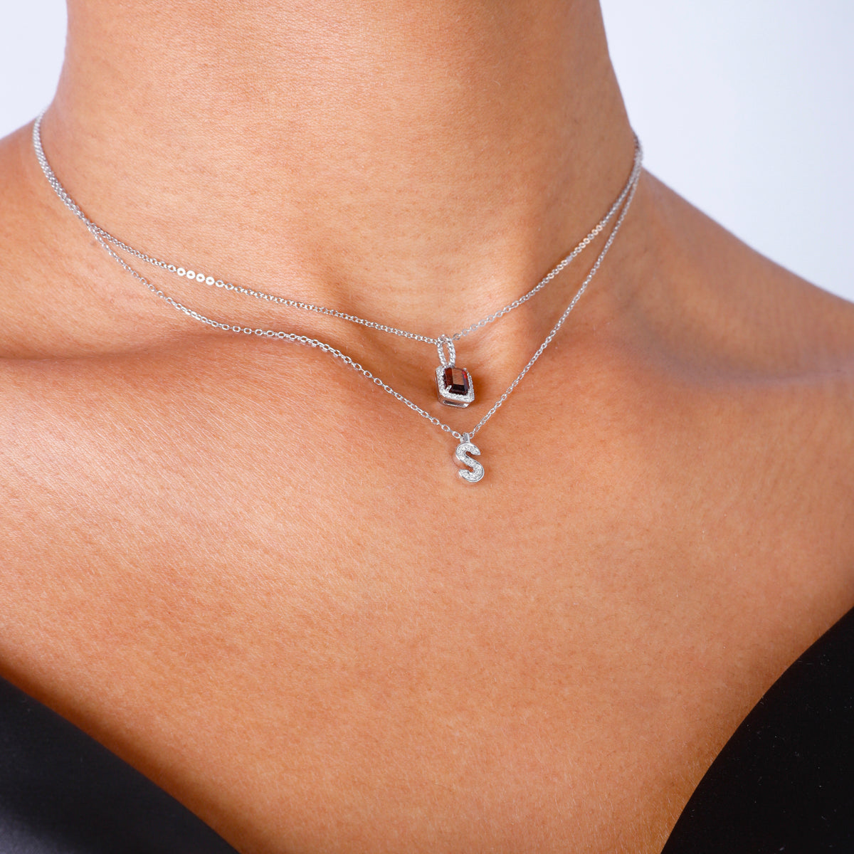 Diamond Initial Necklace