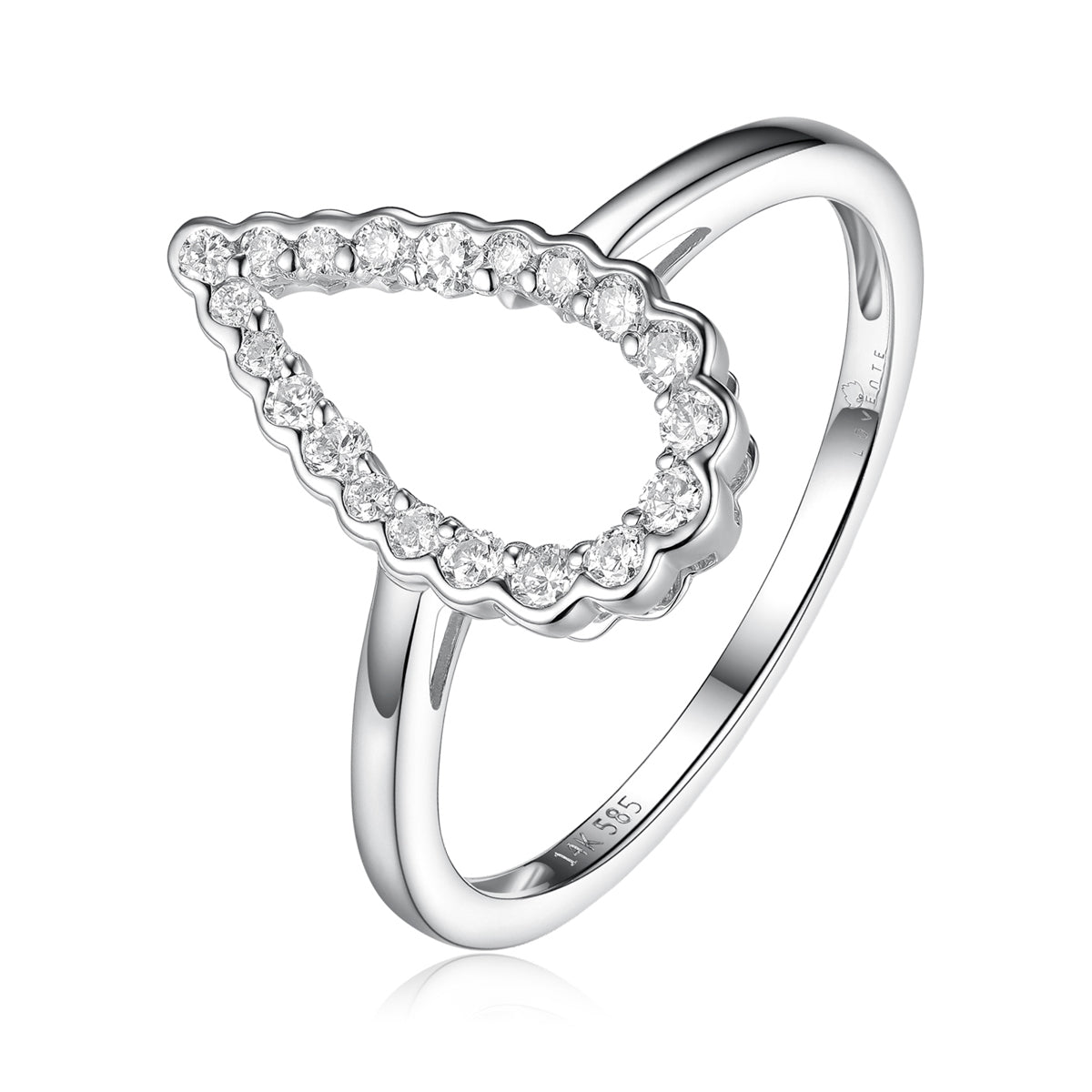 Teardrop Frame ring