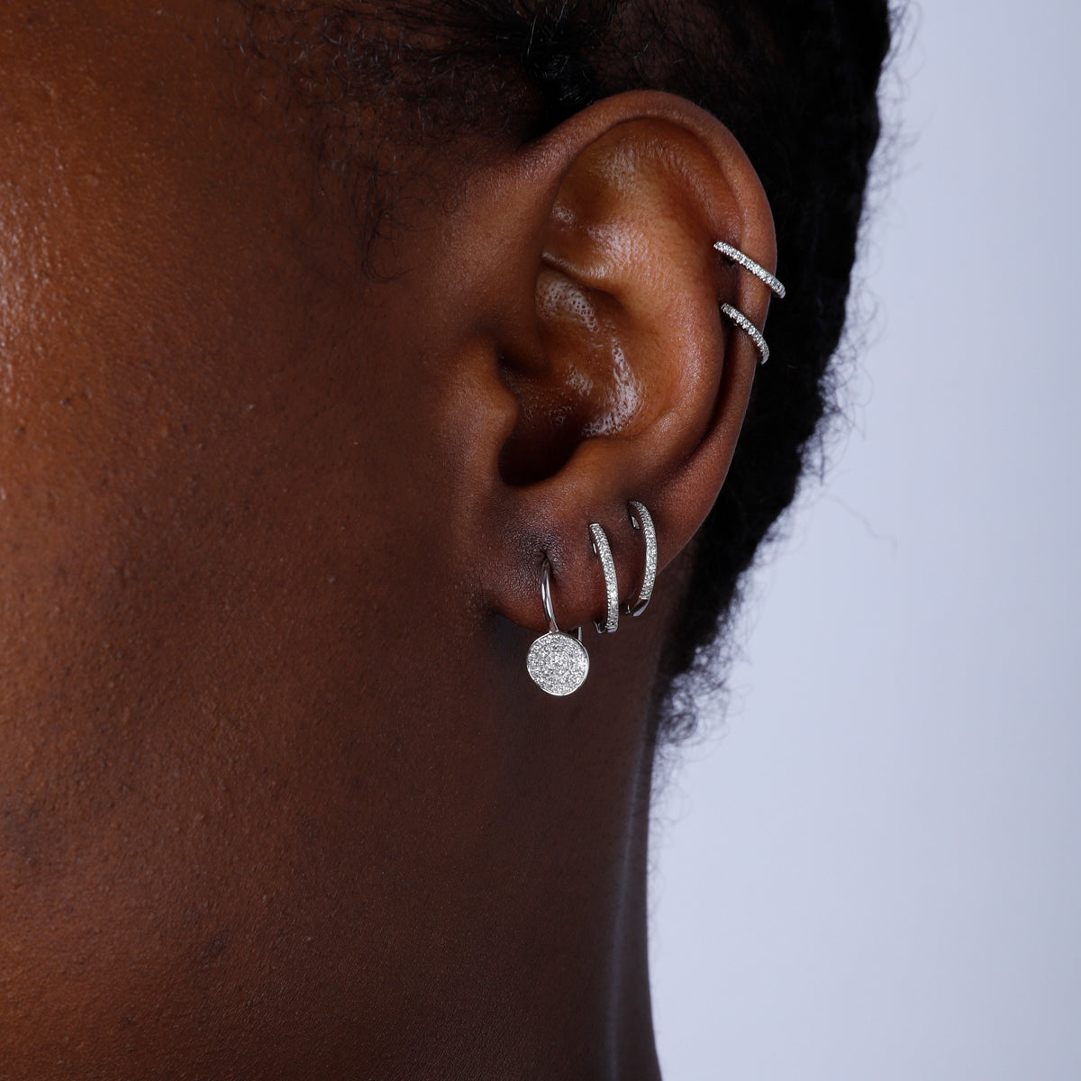 Circle Leverback Earrings