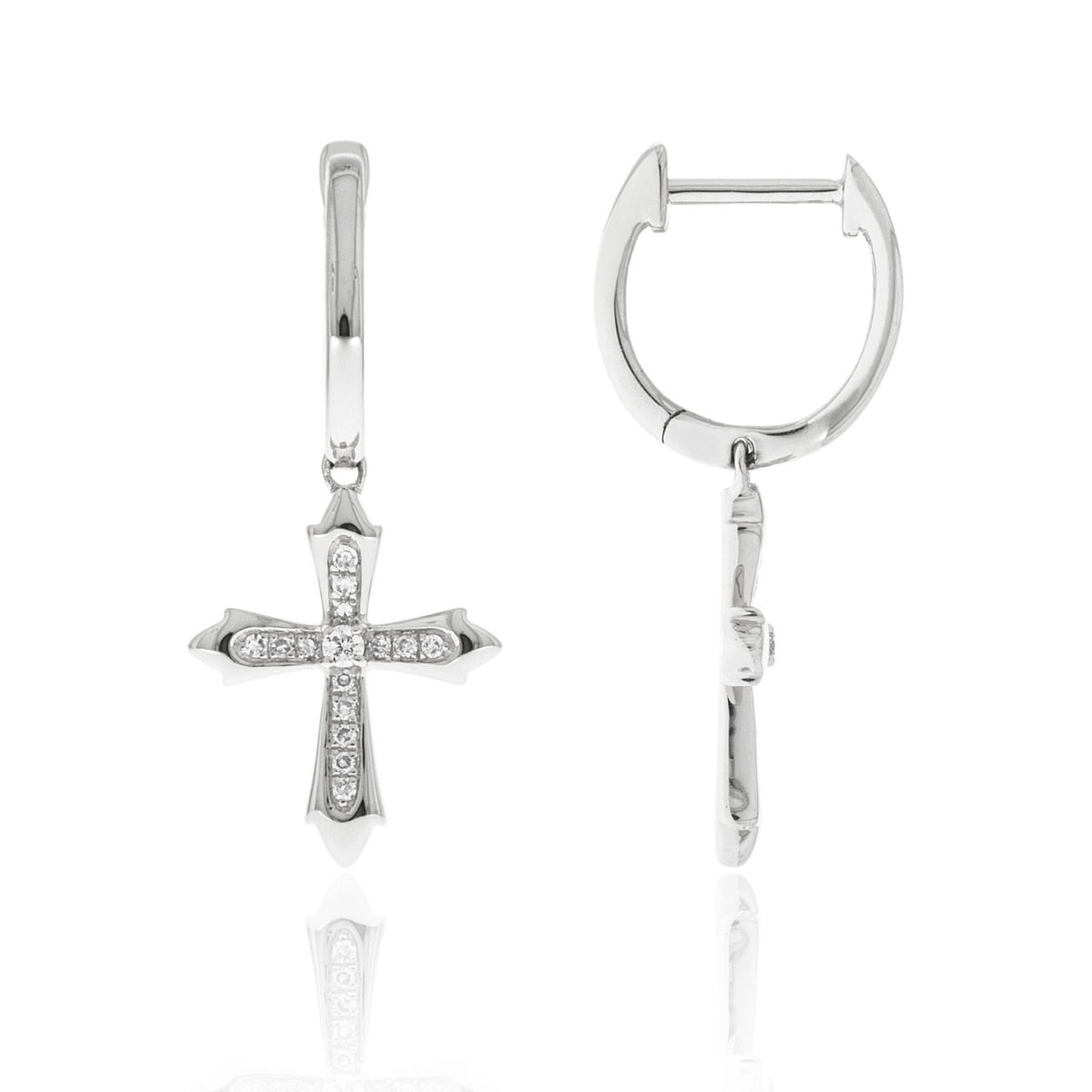 Cross Drop Earrings