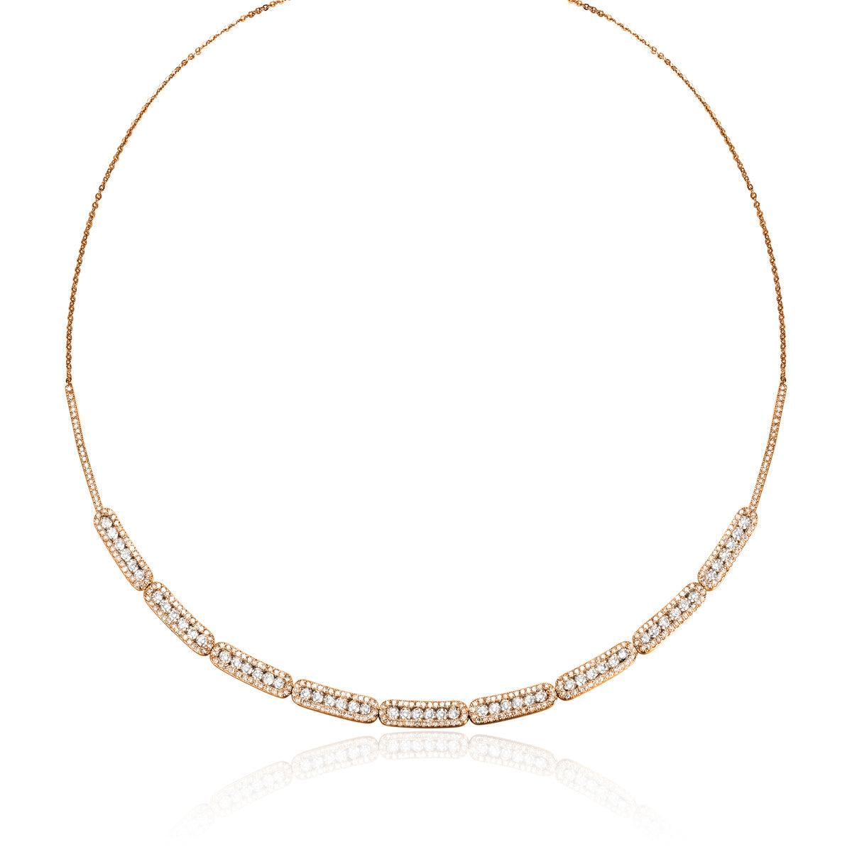 Delicate halo design and secure closure, with a variety of precious options. 