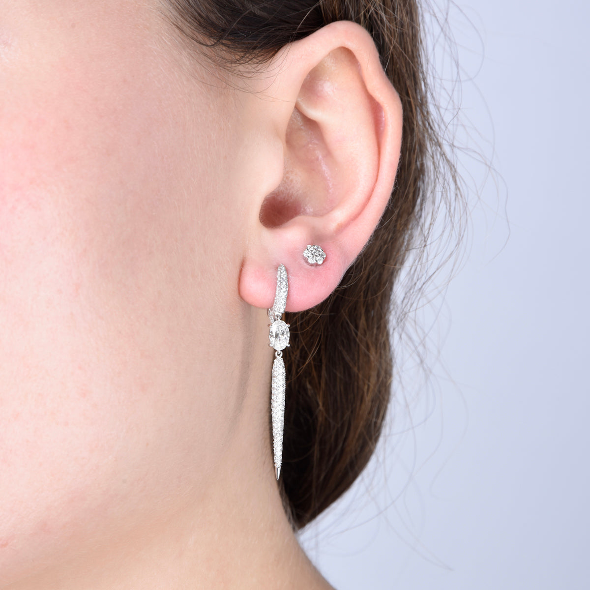 Bold Oval Bar Earrings