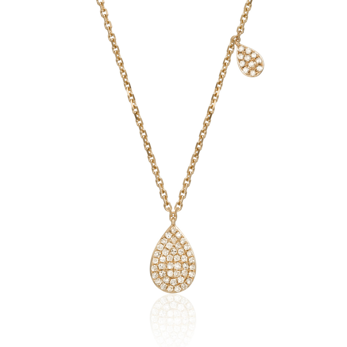 Teardrop Pave Necklace