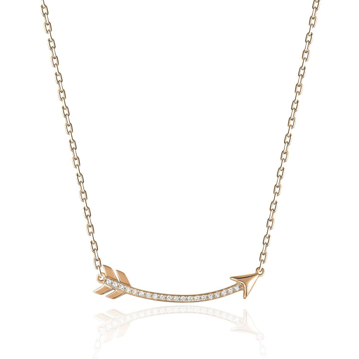 Diamond Arrow Necklace that is elegant and trendy. Crafted with precision and sparkling diamonds.