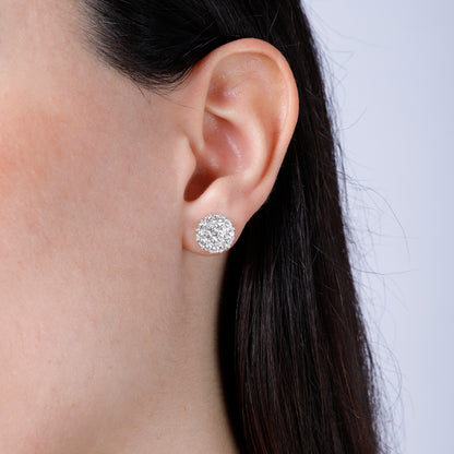 Mini Diamond Cluster Earrings