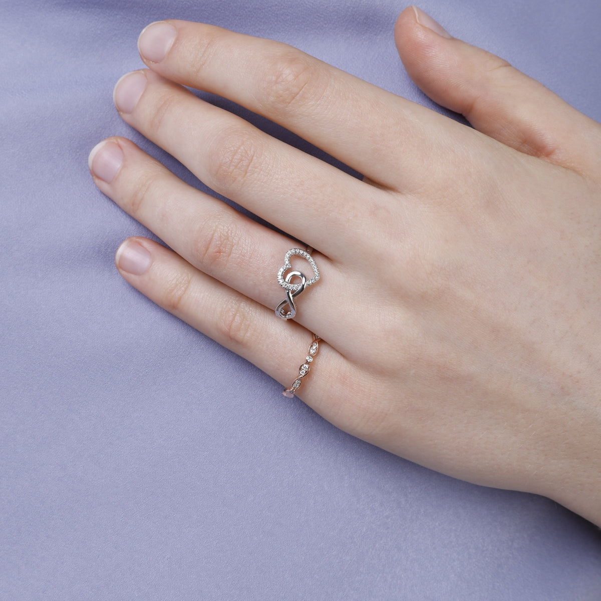 Infinity Love Diamond Ring