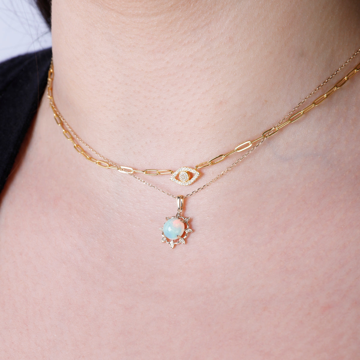 Opal Burst Necklace