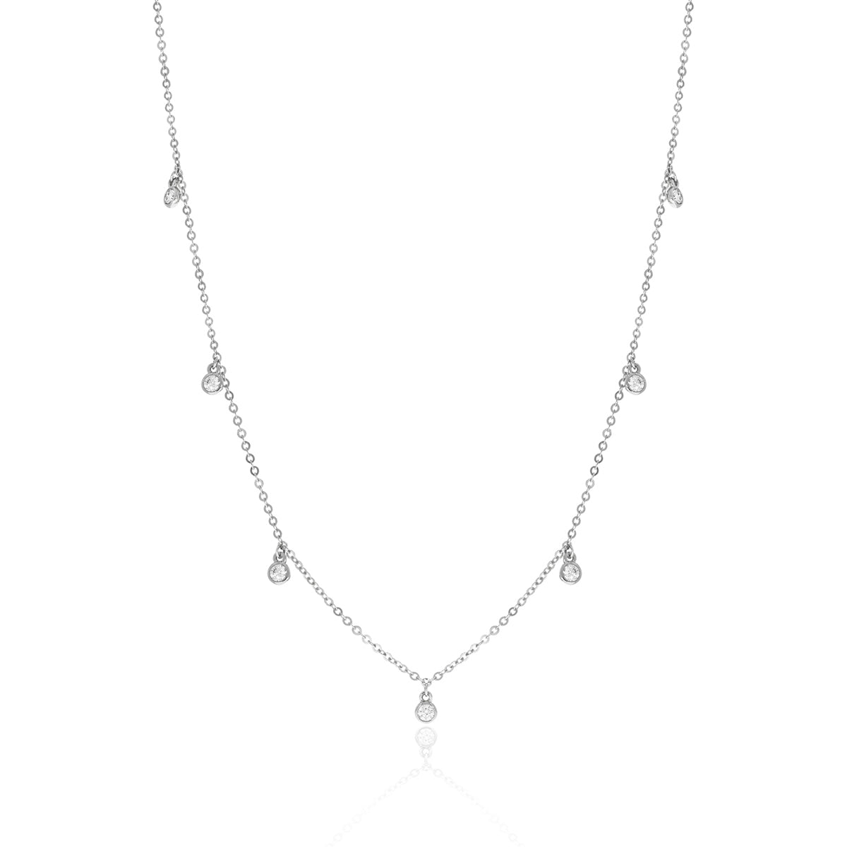 Mini Round Diamond Necklace