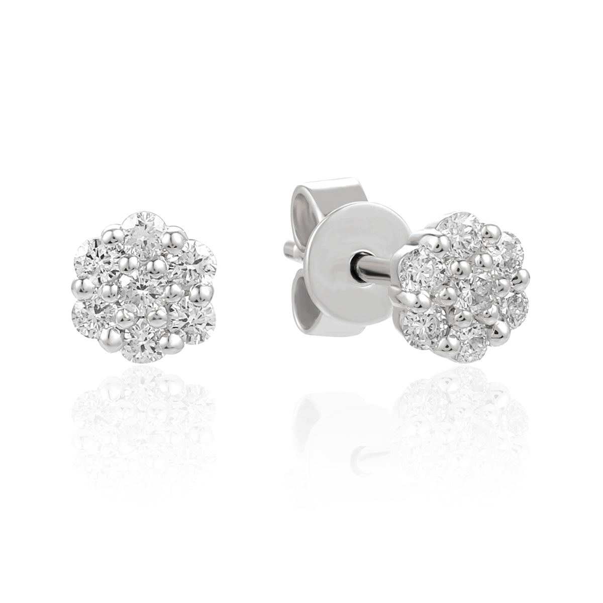 Small Diamond Cluster Studs