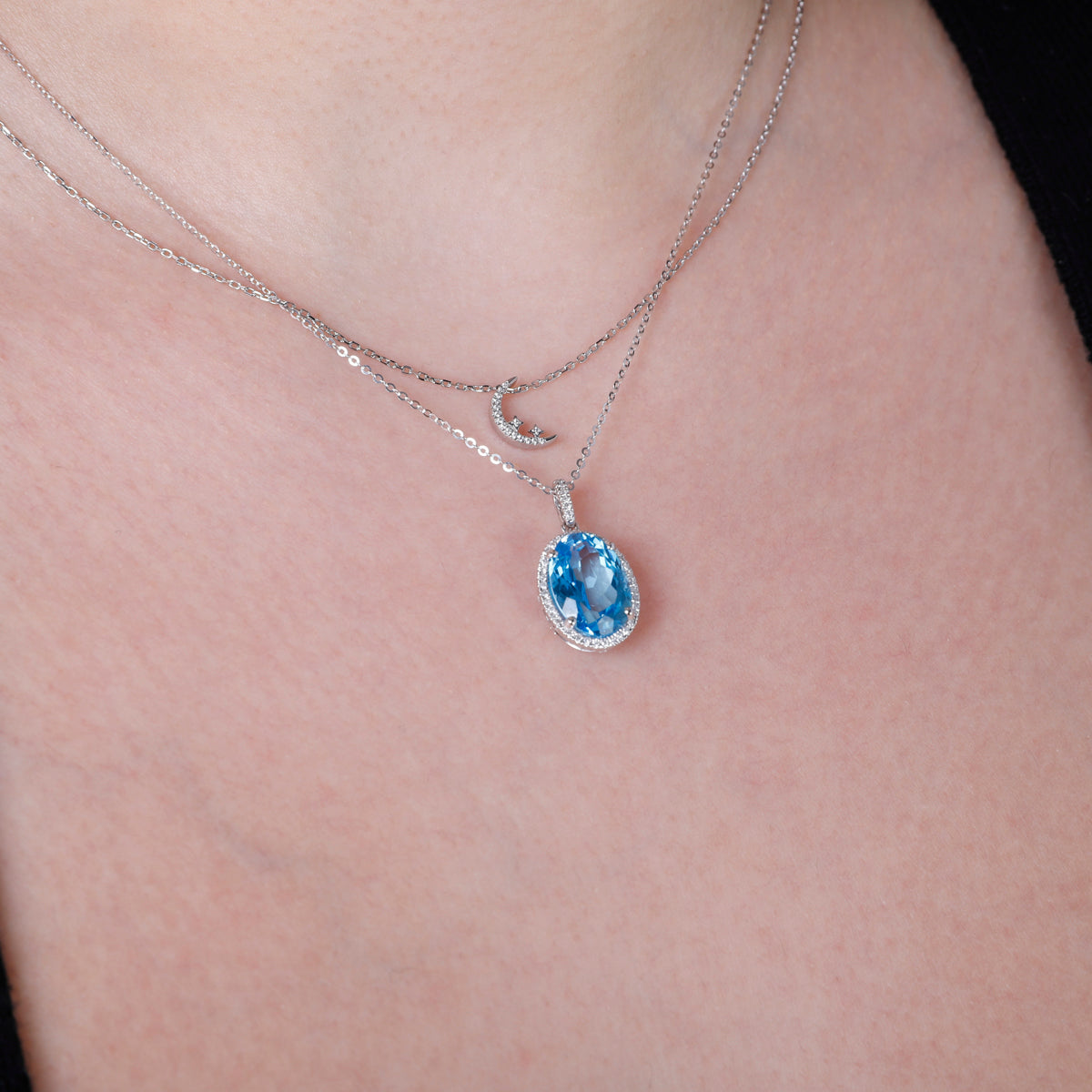 Cushion Cut Necklace