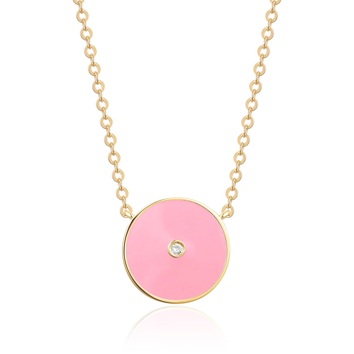 Enamel Round Necklace