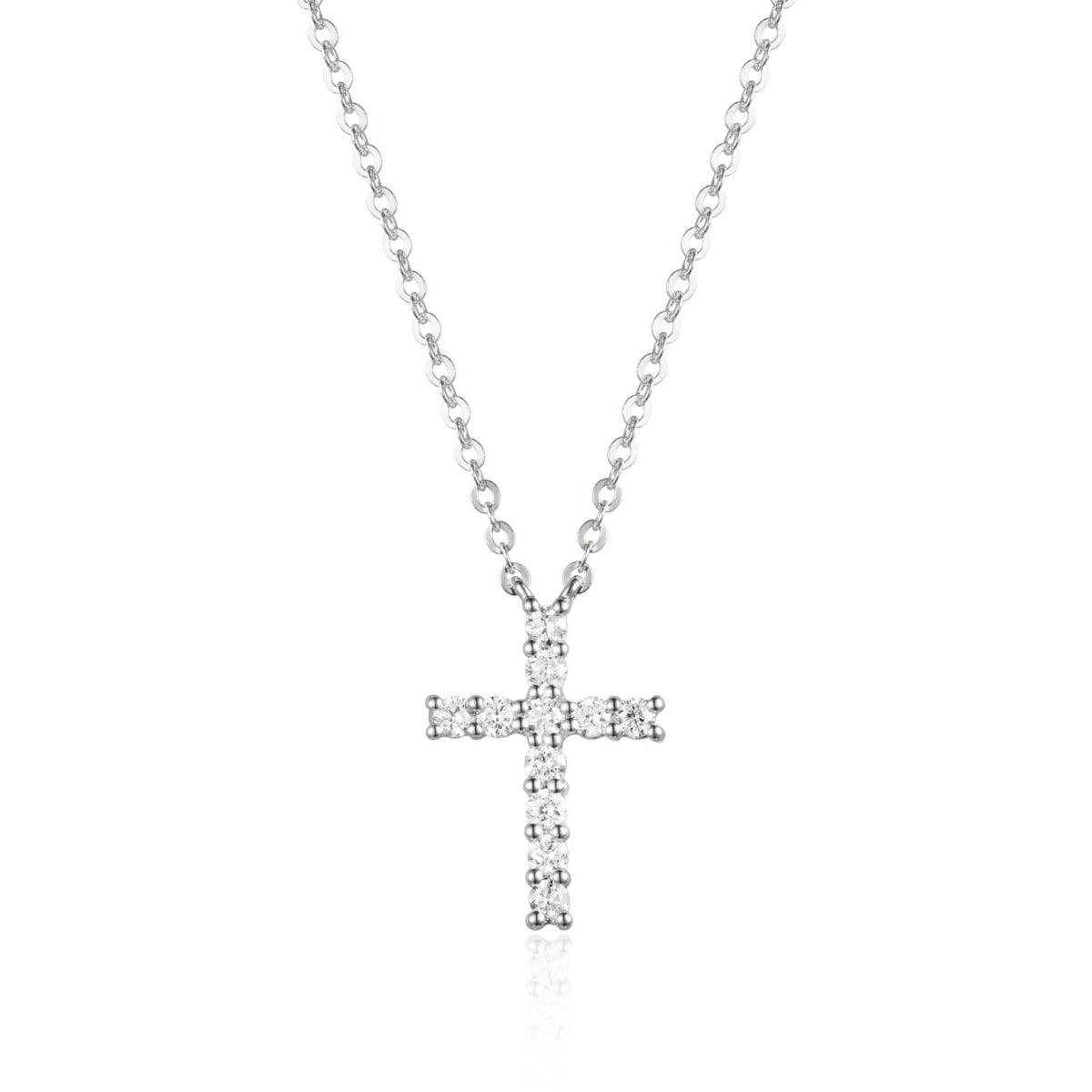 Delicate Diamond Cross Necklace