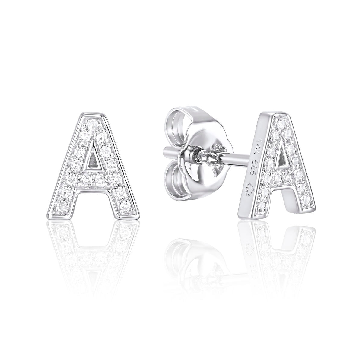 Diamond Initial Stud